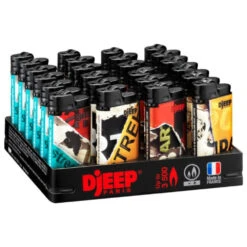 Barquette De 24 Briquets Djeep Assortis - Ripped Paper