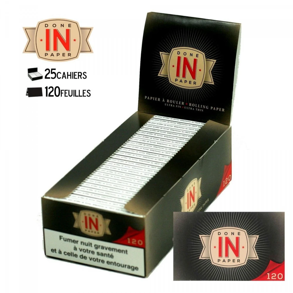 Boite De 25 Cahiers Feuilles à Rouler - Done In Paper 1 Boite De 25 Cahiers Feuilles à Rouler - Done In Paper