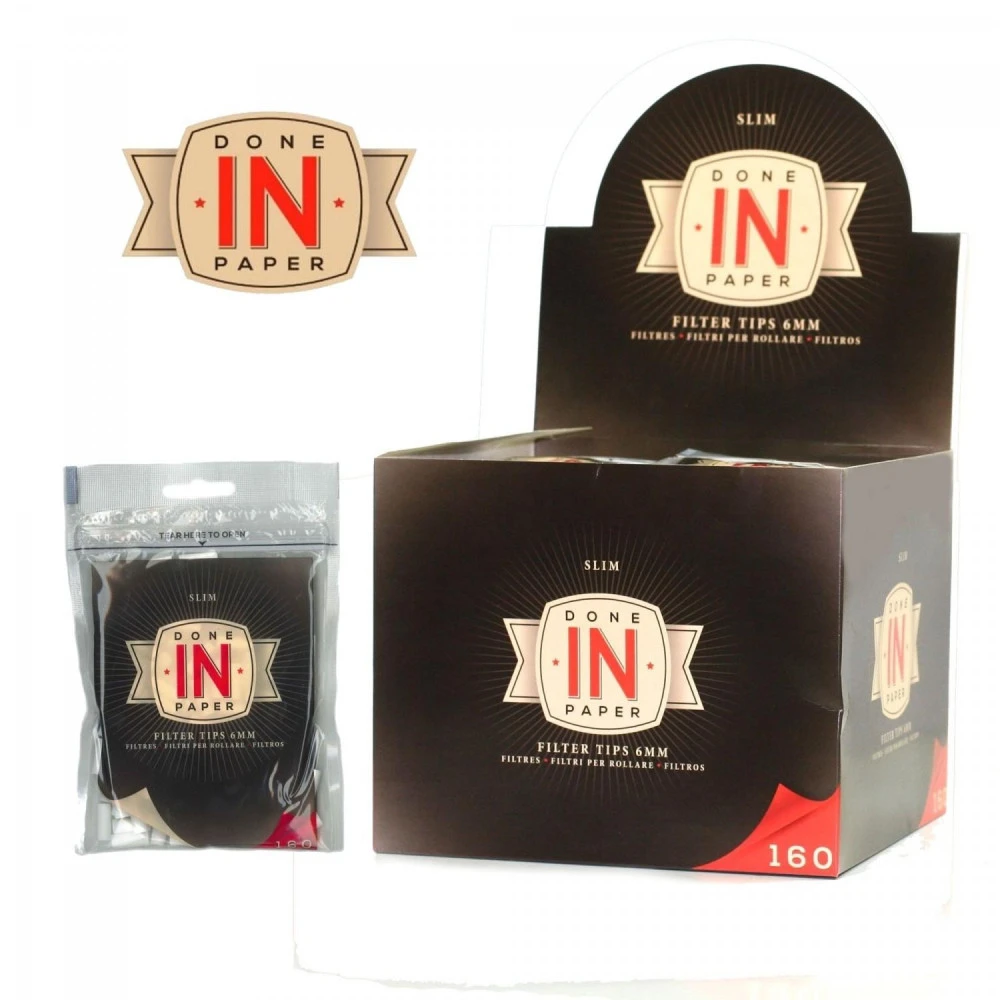 Boite De 30 Sachets De 160 Filtres Slim DONE IN PAPER 2 Boite De 30 Sachets De 160 Filtres Slim DONE IN PAPER – Image 2