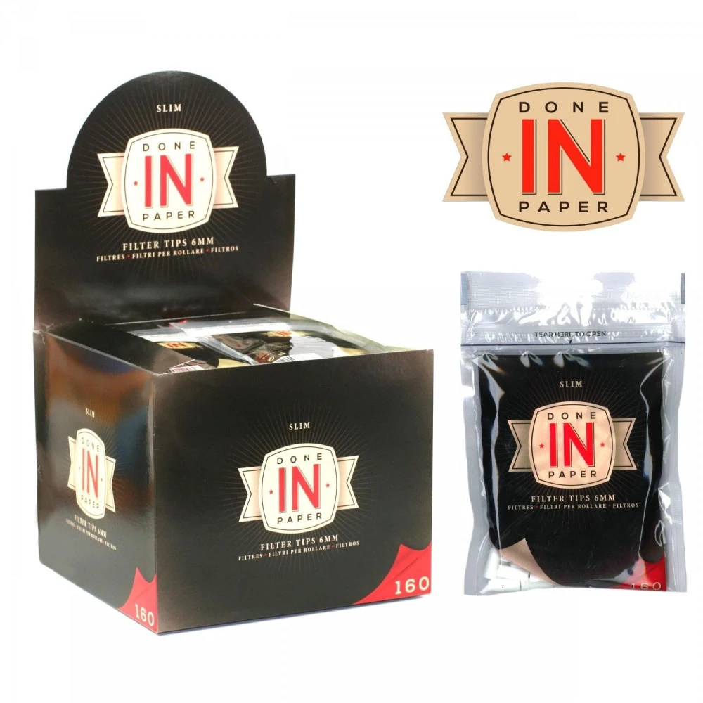 Boite De 30 Sachets De 160 Filtres Slim DONE IN PAPER 5 Boite De 30 Sachets De 160 Filtres Slim DONE IN PAPER – Image 5