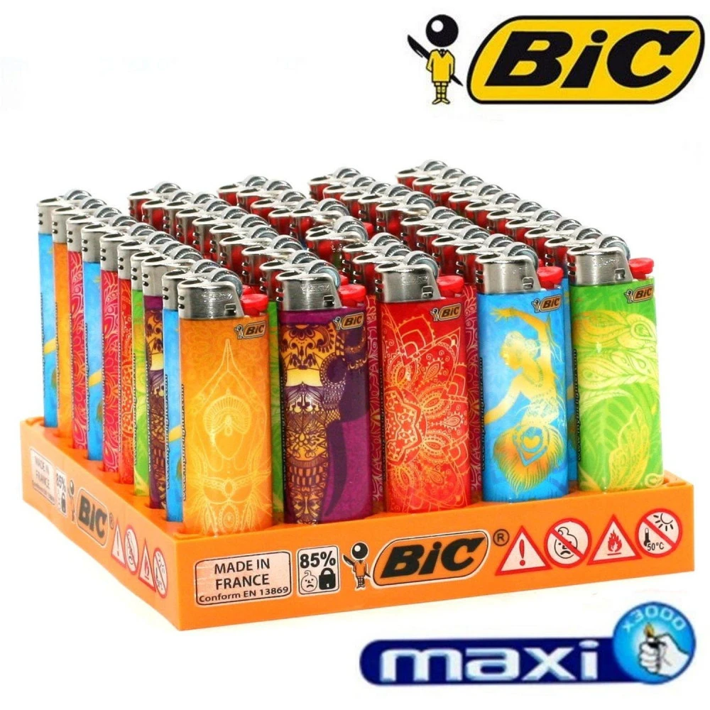 Boite De 50 Briquets Maxi BIC - Thaï 1 Boite De 50 Briquets Maxi BIC - Thaï