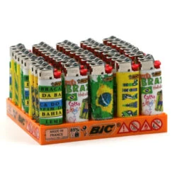 Boite De 50 Briquets Mini BIC - Brazil -Magasin De Fournitures Pour Fumeurs boite de 50 briquets mini bic brazil 1