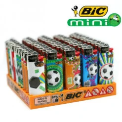 Boite De 50 Briquets Mini BIC - Collection Football