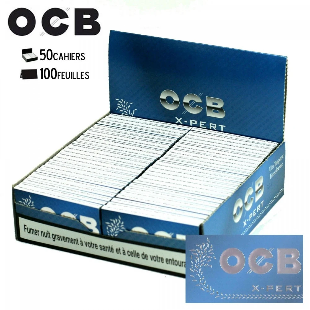 Boite De 50 Cahiers Feuilles à Rouler - OCB X-pert 1 Boite De 50 Cahiers Feuilles à Rouler - OCB X-pert