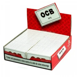Boite De 50 Cahiers Papier à Rouler - OCB Blanc -Magasin De Fournitures Pour Fumeurs boite de 50 cahiers papier a rouler ocb blanc 3
