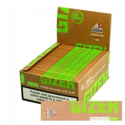 Boite De 50 Carnets De Feuille à Rouler - GIZEH PURE King Size Slim -Magasin De Fournitures Pour Fumeurs boite de 50 carnets de feuille a rouler gizeh pure king size slim 4