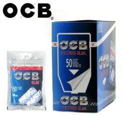 Boite De 50 Sachets De Filtre Slim OCB -Magasin De Fournitures Pour Fumeurs boite de 50 sachets de filtre slim ocb 2