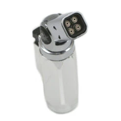 Briquet Silver Champ High 4 Flammes Turbo Orientable -Magasin De Fournitures Pour Fumeurs briquet silver champ high 4 flammes turbo orientable 2