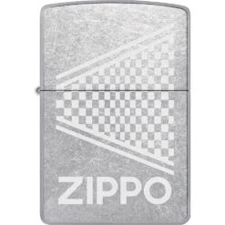 Briquet Zippo Street Chrome Checkered