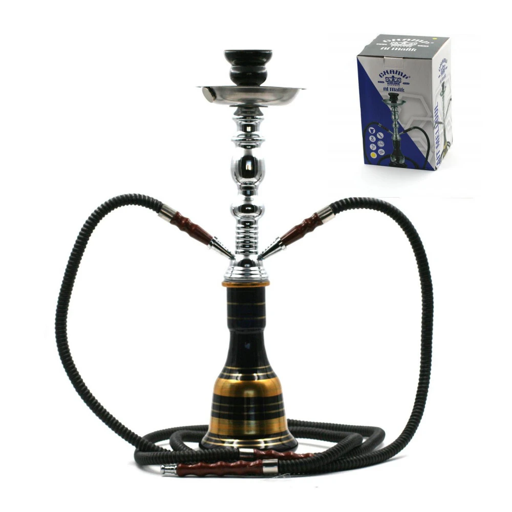 Chicha Al Malik - Double Tuyaux - Or 1 Chicha Al Malik - Double Tuyaux - Or