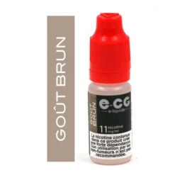 Lot De 5 Flacons E-CG - Goût Brun 11 Mg/ml -Magasin De Fournitures Pour Fumeurs lot de 5 flacons e cg gout brun 11 mg ml 2