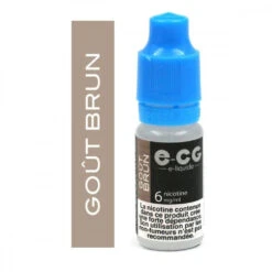 Lot De 5 Flacons E-CG - Goût Brun 6 Mg/ml -Magasin De Fournitures Pour Fumeurs lot de 5 flacons e cg gout brun 6 mg ml 2