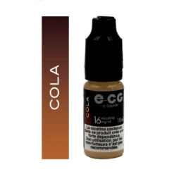 Lot De 5 Flacons E-CG - Goût Cola 16 Mg/ml -Magasin De Fournitures Pour Fumeurs lot de 5 flacons e cg gout cola 16 mg ml 2