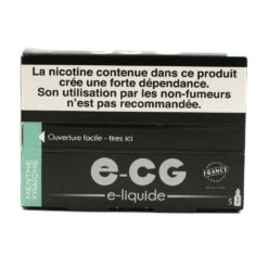 Lot De 5 Flacons E-CG - Goût Menthe Fraîche 3 Mg/ml -Magasin De Fournitures Pour Fumeurs lot de 5 flacons e cg gout menthe fraiche 3 mg ml 1