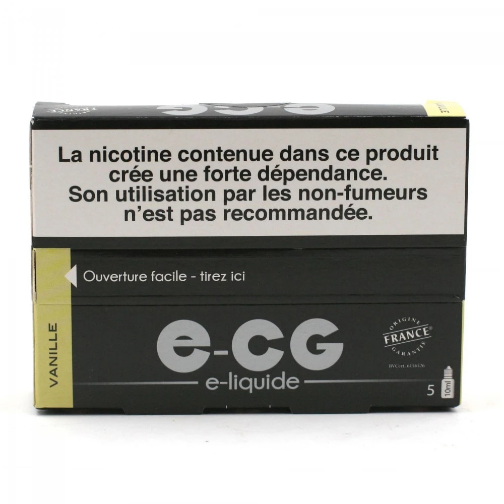 Lot De 5 Flacons E-CG - Goût Vanille 16 Mg/ml 2 Lot De 5 Flacons E-CG - Goût Vanille 16 Mg/ml – Image 2