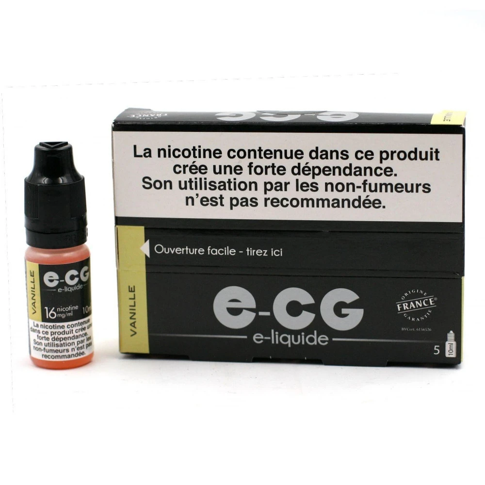 Lot De 5 Flacons E-CG - Goût Vanille 16 Mg/ml 1 Lot De 5 Flacons E-CG - Goût Vanille 16 Mg/ml