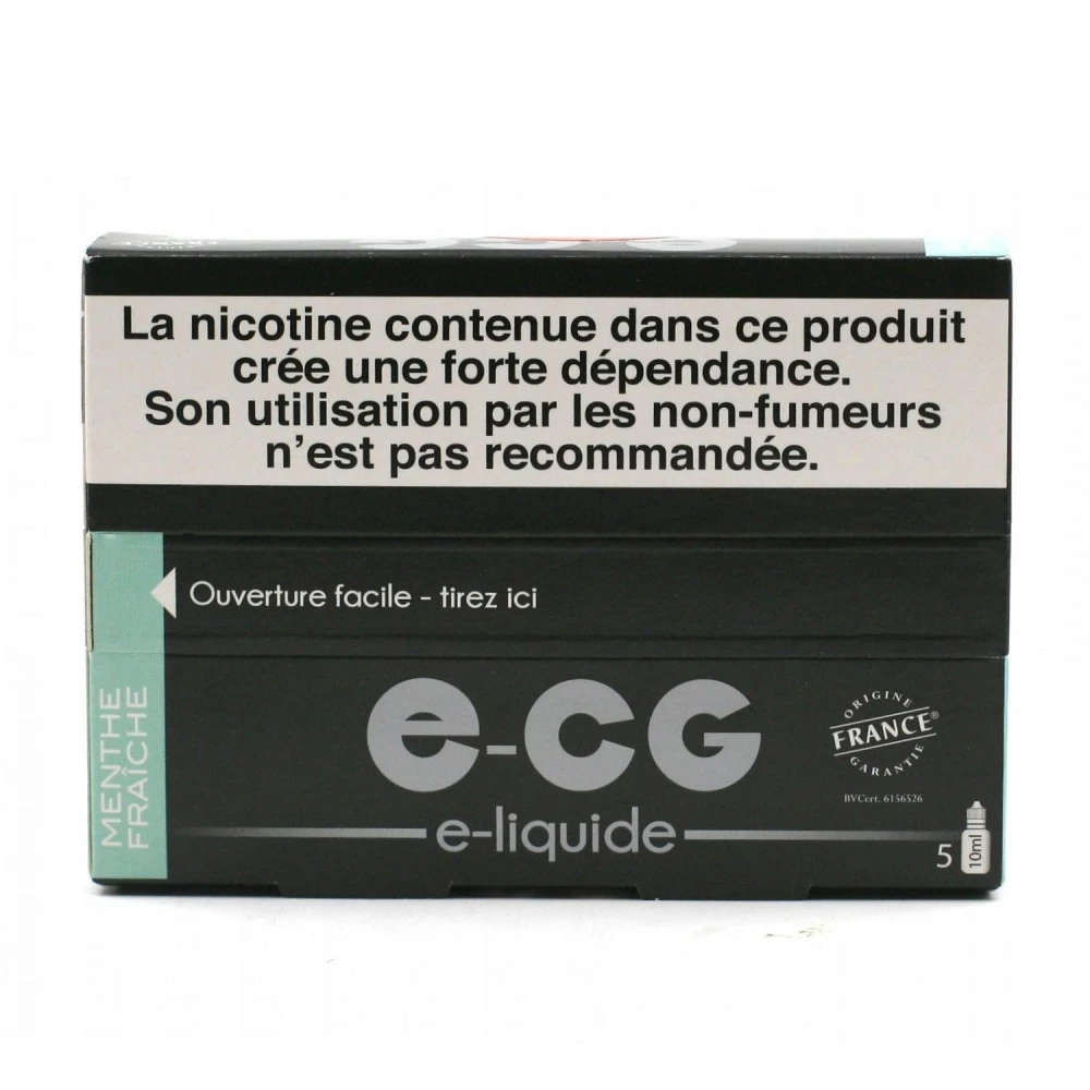 Lot De 5 Flacons E-CG - Menthe Fraîche 11 Mg/ml 2 Lot De 5 Flacons E-CG - Menthe Fraîche 11 Mg/ml – Image 2