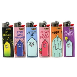 Lot De 50 Briquets BIC MAXI J26 - Condom Power -Magasin De Fournitures Pour Fumeurs lot de 50 briquets bic maxi j26 condom power 2