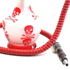 Forest Narguilé à Tête De Mort (33 Cm) - Rouge -Magasin De Fournitures Pour Fumeurs narguile a tete de mort 33 cm rouge 2