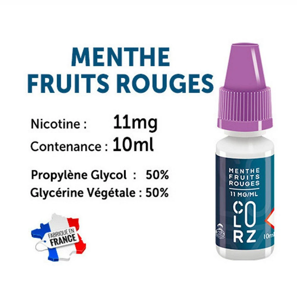 Vap Nation Colorz Lot De 5 Liquides - Menthe Fruits Rouges 11 Mg 1 Vap Nation Colorz Lot De 5 Liquides - Menthe Fruits Rouges 11 Mg