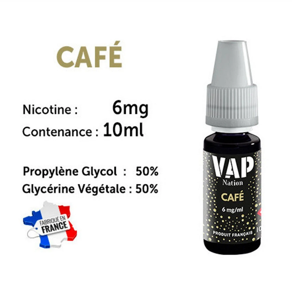 Vap Nation Lot De 5 Liquides - Café 6 Mg 1 Vap Nation Lot De 5 Liquides - Café 6 Mg