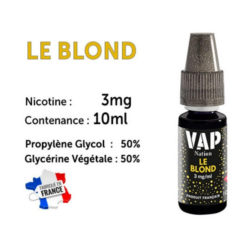 Vap Nation Lot De 5 Liquides - Le Blond 3 Mg 1 Vap Nation Lot De 5 Liquides - Le Blond 3 Mg